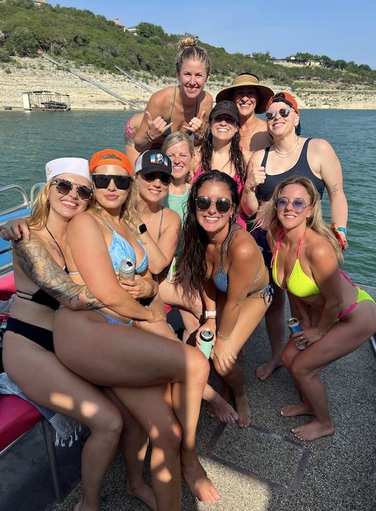 Bateau de fête Devils Cove pour 20 personnes avec toboggan