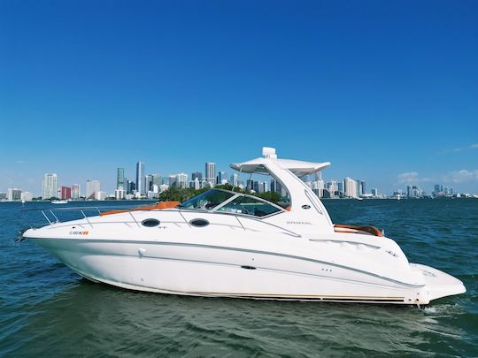 Festa com estilo! - Ganhe 1 hora grátis - O melhor barco de festa SeaRay Sundancer de Miami de 37 pés!