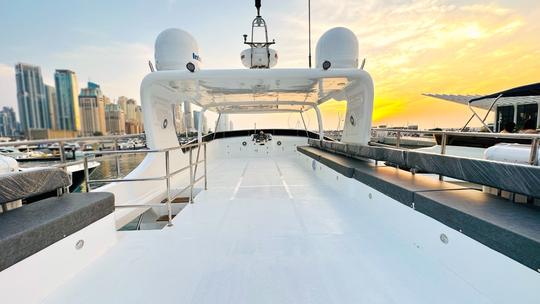 95' Luxury Mega Yacht Charter in Dubai for up to 60 Guests