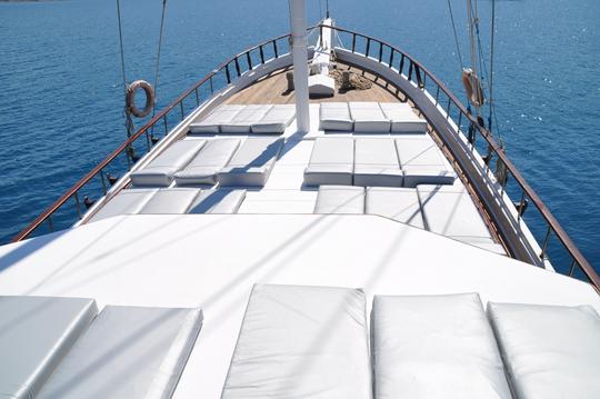 Croisière quotidienne en goélette pour familles et groupes (25 invités) à Bodrum 