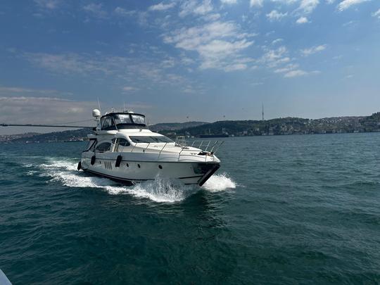 Enjoy with 74ft Motor Yacht Cruise in Istanbul