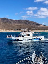 Puerto Calero Katfish cruises, a very spacius katamaran ready for you!