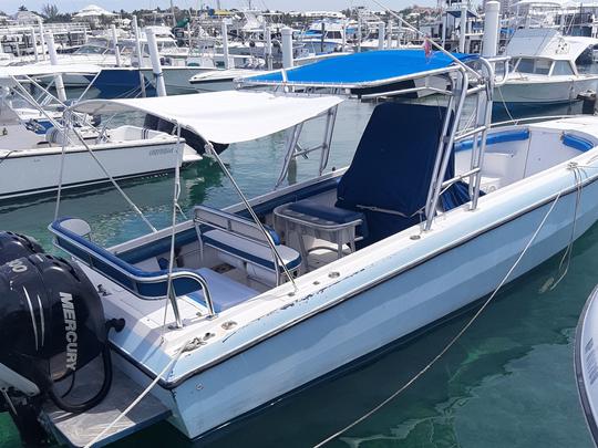 Aventuras de barco a motor e carta de pesca em Nassau, Bahamas, para 15 pessoas!