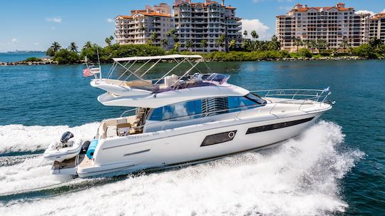 Book Your Dream Getaway: 52' Prestige Fly Yacht Charter in the Bahamas