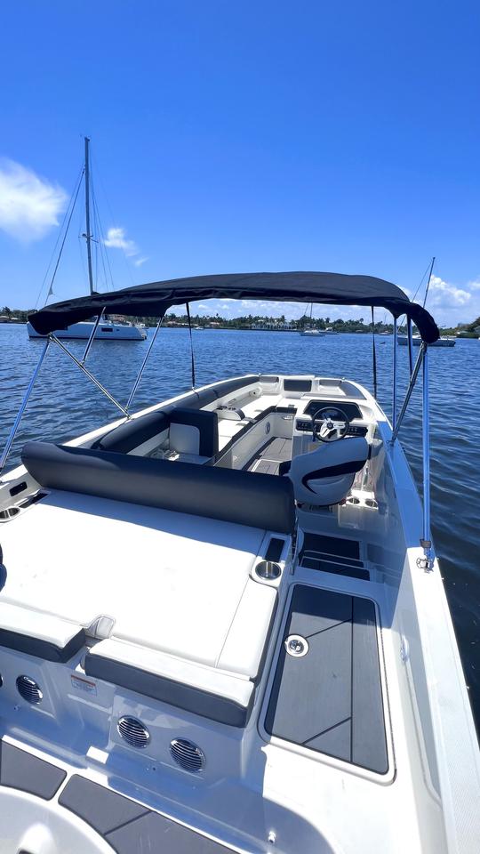 Magnifique nouveau bateau à pont Bayliner de 20 pieds pouvant accueillir jusqu'à 9 personnes à Dania Beach, en Floride