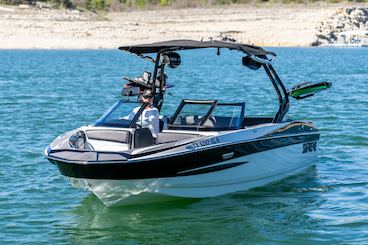 Supreme S220 Atx Wake Elite Surf Boat on Lake Travis!