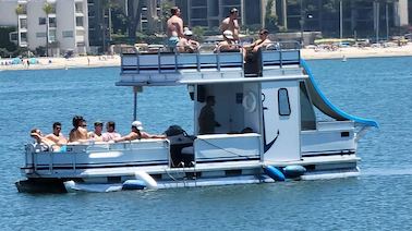 30' Double Decker Pontoon Party Boat in Mission Bay