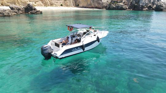 Recorrido por la Ruta de las Maravillas por la costa de Sesimbra con un yate SanRemo de 26 pies