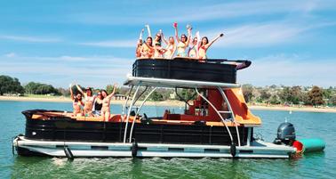 Celebrate in Mission Bay - Party Pontoon with Firetable, Waterslide & More! 