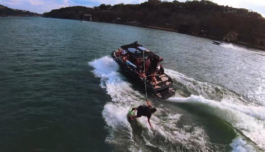 Rent a 25ft Centurion Surf Boat on Lake Georgetown