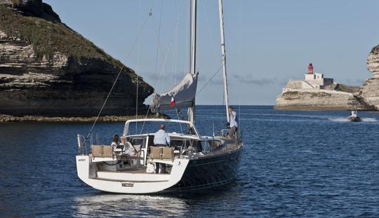 Beneteau Sensé 55ft Luxury Sailboat Rental in Cote d'Azur, France