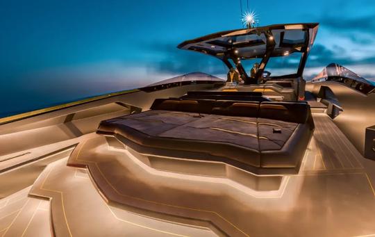 63 foot sports yacht that combines Lamborghini's automotive design with luxury!