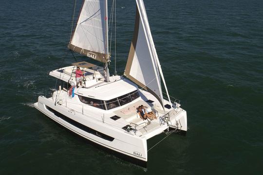 Bali Catspace 40 ft Catamaran in Ft Lauderdale for charter to Florida Keys