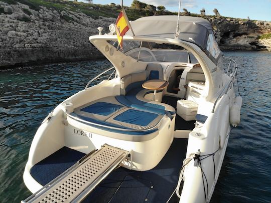 Relax with family or friends in Majorca with 32' GOBBI Motor Yacht