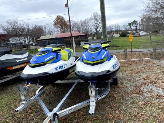 2 Seadoo Wake Jet skis delivered to your dock