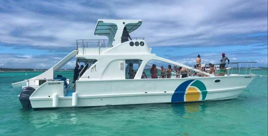 Le catamaran préféré de Punta Cana avec capitaine et équipage professionnels | 80 personnes