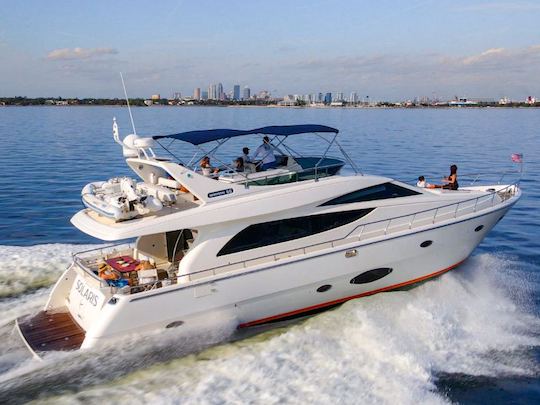 67ft Uniesse Flybridge Yacht Charter in Tampa, FL