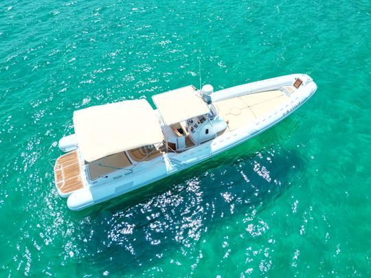 Sacs Stratos 42 RIB Boat "GOAT" to rent in Ibiza! Refit 2023