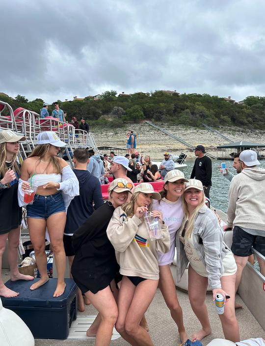 Bateau de fête à deux étages Premier pour 19 personnes avec toboggan