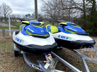 2 Seadoo Wake Jet skis delivered to your dock