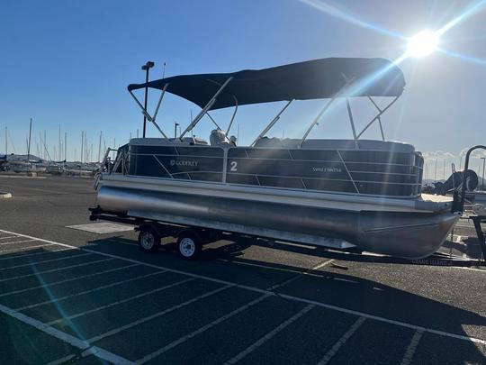 22' Godfrey Pontoon with 150 Hp Motor and full shade available at Lake Pleasant