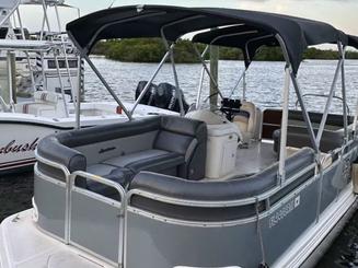 Book the 22ft Amazing Hurricane Pontoon in Matlacha, Florida