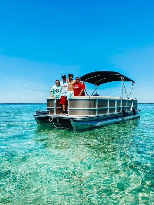 Barco flutuante Bentley de 10 passageiros de 22 pés de andar único!