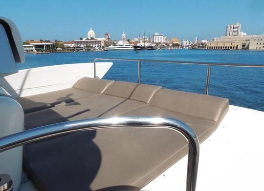 ENJOY CARTAGENA on a 55FT AZIMUT Luxury Yacht!