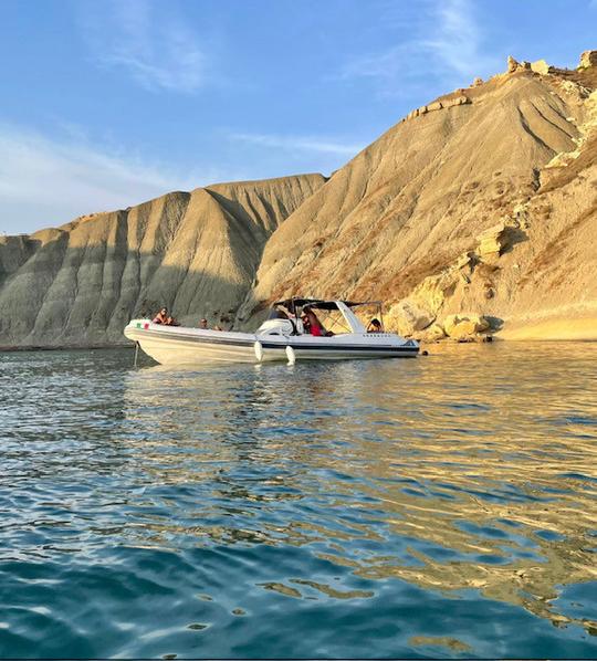 Bote inflable rígido de 32 pies: disfruta de la belleza de la costa de Malta