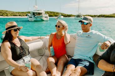 Half Day Island Hopping on 34 Regulator Boat in St. John, U.S. Virgin Islands 