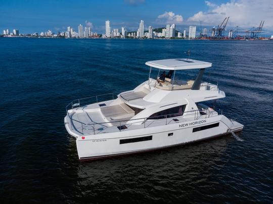 Wonderful Powercat Leopard 43 feet with yacht engines