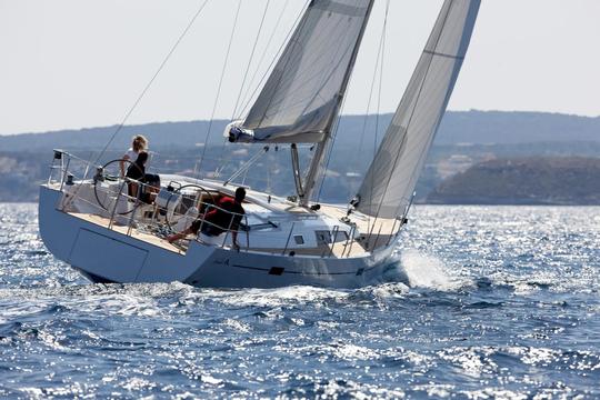 Sailing boat Hanse 470e for Skippered Charters from Santorini, Greece