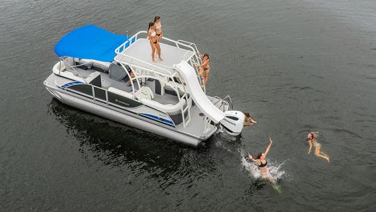 24' Godfrey Monaco Sundeck Party Pontoon With Slide