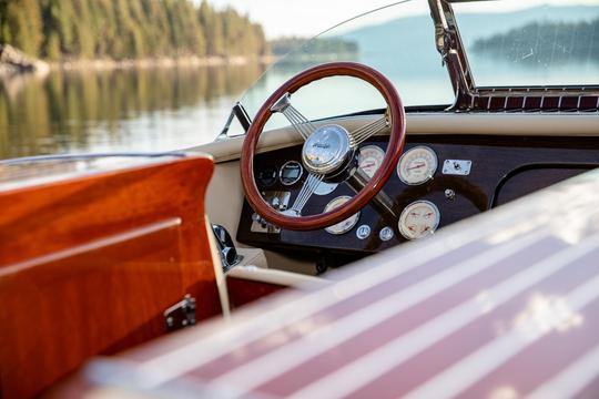 Visite a história do Lago Tahoe em um barco de madeira de 34 pés | Emerald Bay e Fannette Island