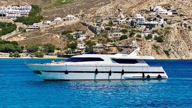 Yacht charter in Mykonos · Absolute Superphantom - 85+ (2002)