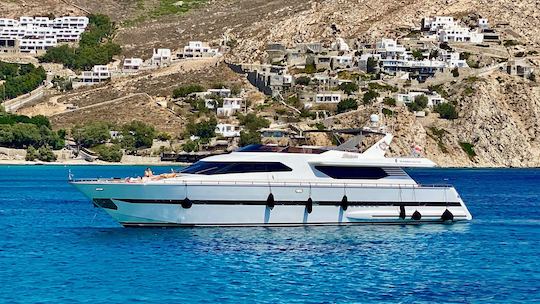 Yacht charter in Mykonos · Absolute Superphantom - 85+ (2002)