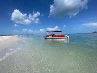 25' Leisure Kraft Tritoon Boat for Rental in Gulfport/St Pete Beach