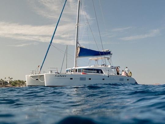 Big Luxury Catamaran 52 Lagoon Bar Sunset Food Music Snorkelng 4 Rooms Bathrooms