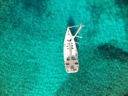 Experience unforgettable days in Ionian Greece aboard 47ft Beneteau Sailboat