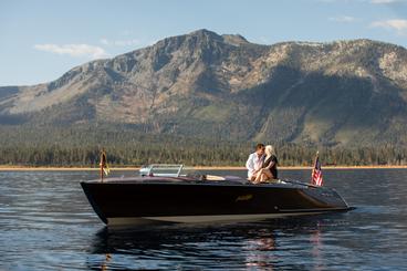 Watch the Lake Tahoe sunset from the water