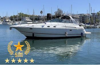 ⭐⭐⭐⭐⭐ All about the Good Times on our luxurious Cruiser Yacht in Marina del Rey