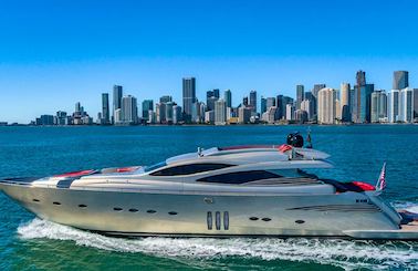 MEGA YACHT 90' PERSHING FROM MIAMI