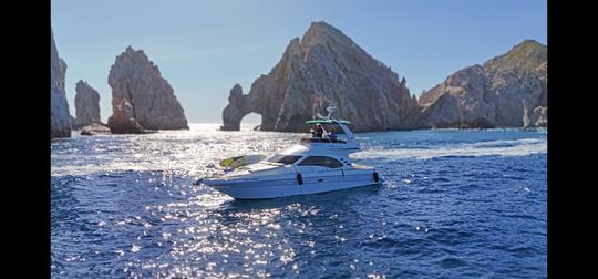 Luxury 45' SEARAY FLY BIGE SEDAN Yacht Charter in Cabo with Flybridge Experience