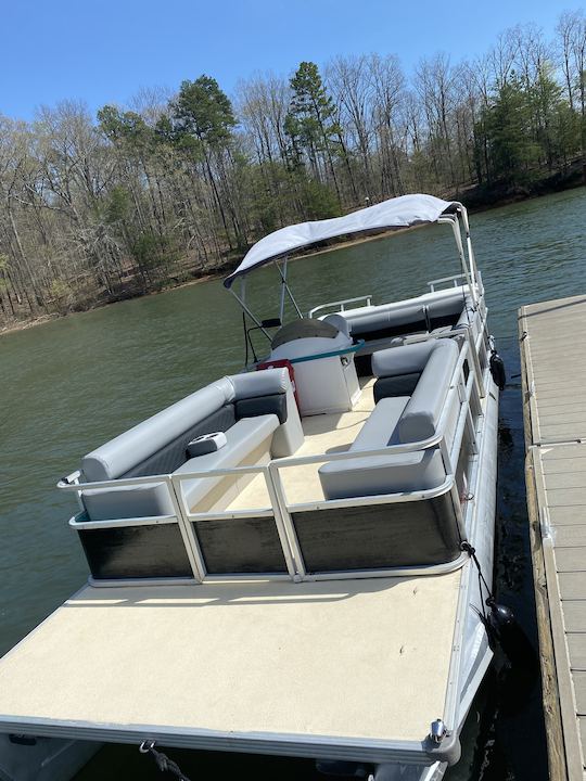 25ft Large Pontoon Party Barge Rental in Salisbury, North Carolina