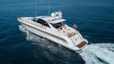 Mangusta 80 open 'Mr. M' Power Mega Yacht Rental in Monaco, France