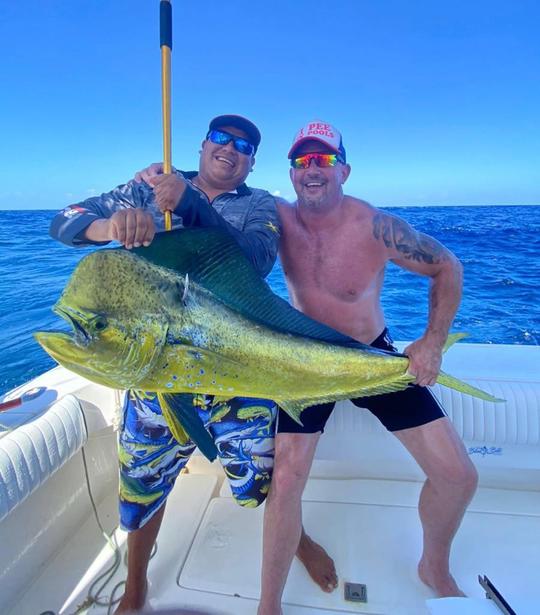 40 pieds Luhrs pour une meilleure pêche depuis Puerto Aventuras, Riviera Maya