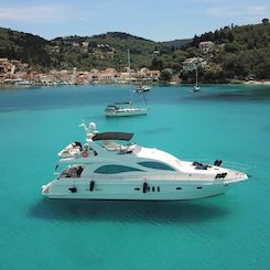 Luxury motor yacht Majesty 66 for charter in Greece (Corfu)