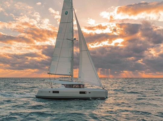 Aluguel de catamarã de cruzeiro Lagoon 42 em Eivissa, Illes Balears