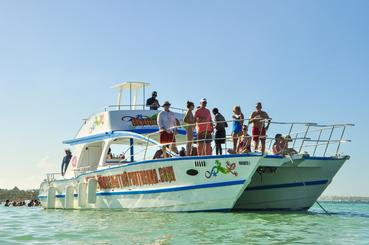 PUNTA CANA PARTY BOAT SNORKELING, SANDBAR, OPEN BAR