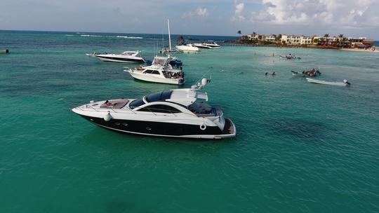 Sunseeker 50  #GMBSS50PF Cancun Playa del Carmen to Isla Mujeres and Isla Blanca